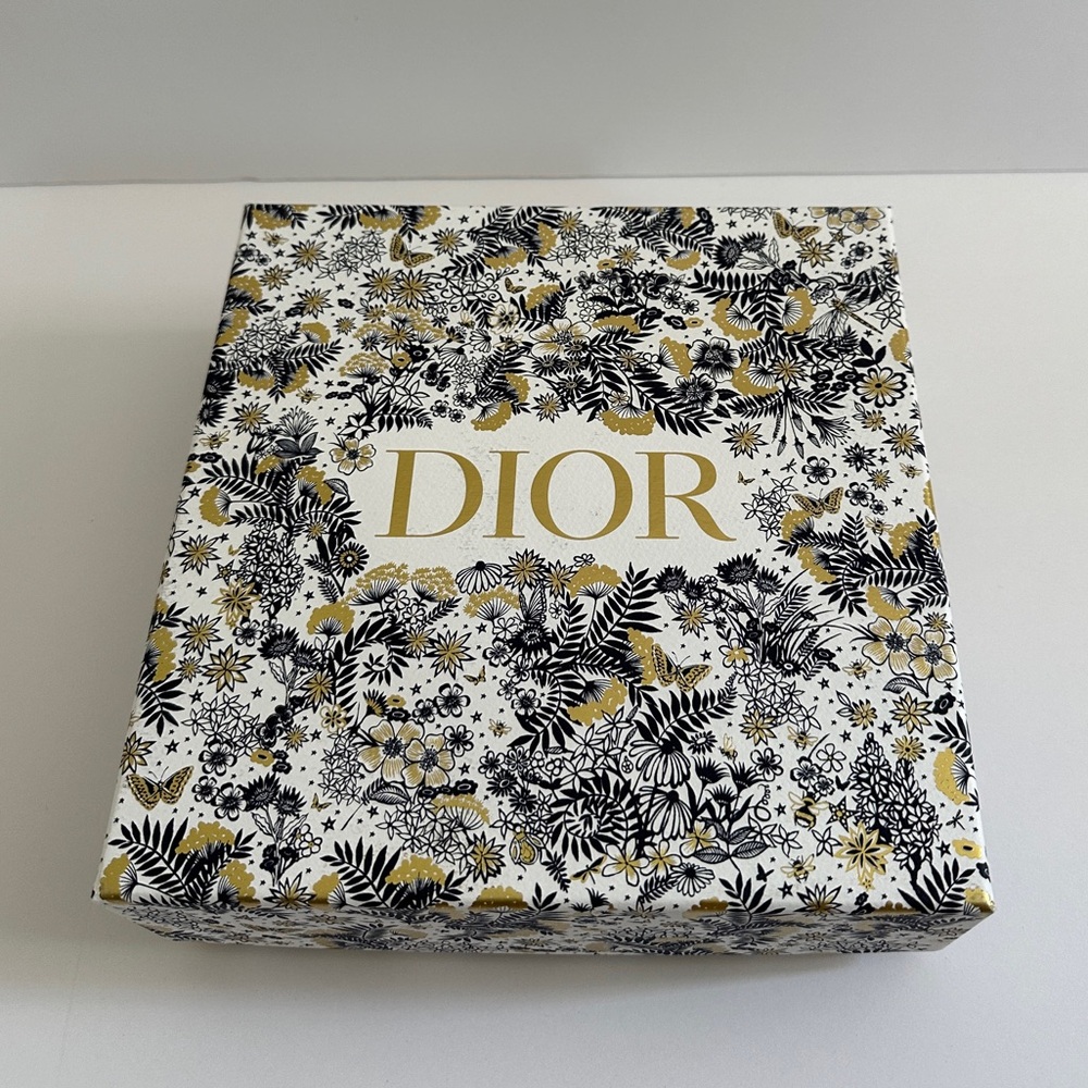 Dior Blue and Gold Floral Gift Box